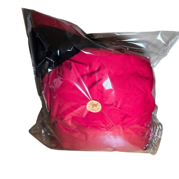 Vintage 90s Ossi Skiwear Faux Fur Collar Red Belted Snow Jacket Women’s Size 8 - Picture 10 of 10